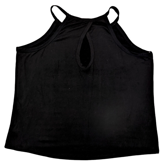 Wandering Dreams Sleeveless Activewear Top Black Drop-Tail Open Back Size Medium - Picture 1 of 4